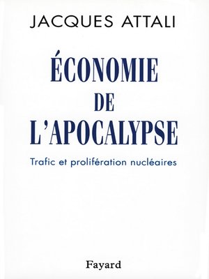 cover image of Economie de l'apocalypse